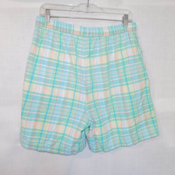 VTG Northern Reflections Womens L Short & Shirt Set Pastel Plaid 2 Piece - Picture 9 of 12